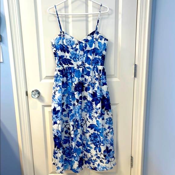 H&M Dresses & Skirts - H&M Blue Floral Midi Sundress